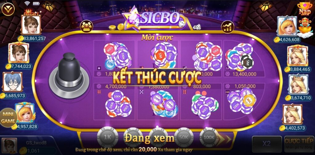 Sảnh game sicbo kwin68
